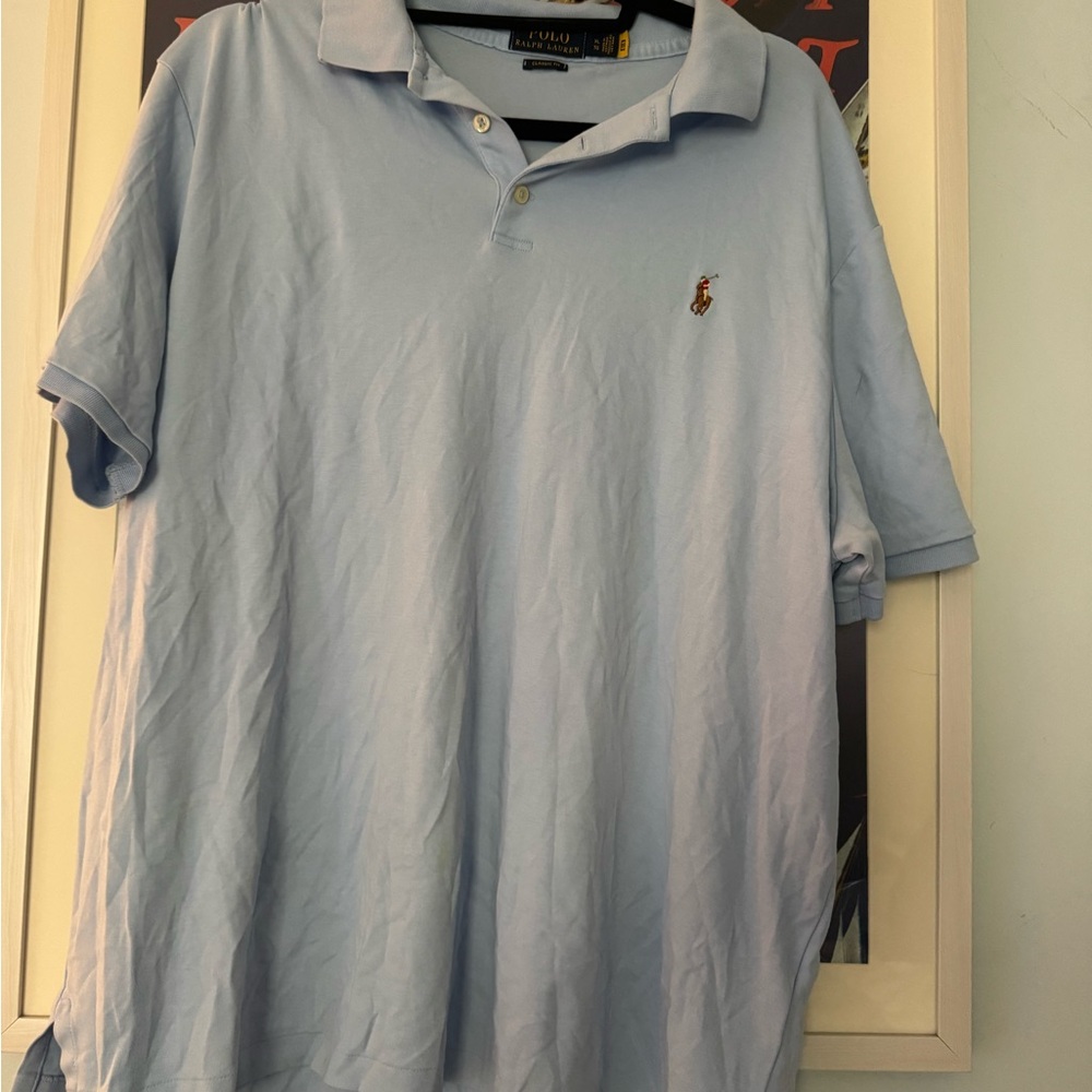 Polo by Ralph Lauren Men's Sky Blue Polo Shirt